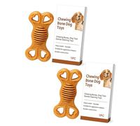 Jouets à Mâcher pour Chien, Os à Mâcher Réutilisables, Durables et Sûrs pour Soulager L'ennui des Chiots, Entraînement à la Dentition, Paquet de 2 (2PCS)
