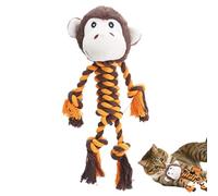 Jouets À Mâcher Pour Chien - Peluche, 12,6 X 9,84 X 1,97 Pouces Jouets De Dentition Grinçants Indestructibles | Jouet D'entraînement Interactif Avec Couineur Intégré, Jouet À Mâcher En Corde Pour Jeu