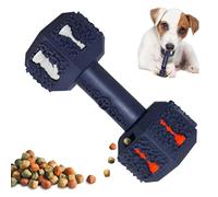 Jouets à mâcher pour chiens, distributeurs de friandises pour chiens | Jouet à mâcher et traiter en forme d'haltère | Jouets d'enrichissement de chien pour l'entraînement et le nettoyage