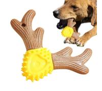 Jouets à mâcher pour chiens | Jouet couineur interactif en forme de bois de cerf | Jouets pour le nettoyage des dents, jouets d'enrichissement pour chiens de taille moyenne et grande