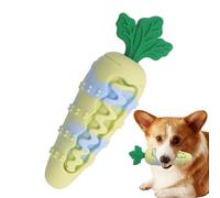 Jouets à Mâcher pour Chiens | Jouet en Forme de Carotte Qui Couine pour Mâcheurs Énergiques | Produit Solide d'Éducation et pour Occasions comme Pâques Anniversaire Halloween Voyage Noël