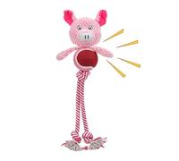 Jouets à mâcher pour chiot | Jouet de dentition interactif sonore intégré pour chiots | Jouet couineur en peluche résistant aux morsures pour s'amuser et dresser