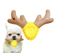 Jouets à mâcher pour chiot pour dentition | Jouet couineur interactif en forme de bois de cerf | Jouets pour le nettoyage des dents, jouets d'enrichissement pour chiens de taille moyenne et grande
