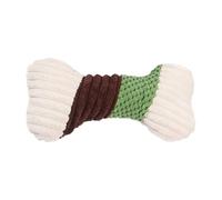Jouets à mâcher pour chiots | Os rembourré en flanelle de maïs - Jouets couineurs interactifs pour chiots et chiens