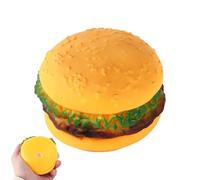 Jouets à mâcher pour hamburgers pour animaux de compagnie : accompagnent et soulagent l'ennui, le son des animaux et la résistance aux morsures | Playful Delight Jouets mignons pour animaux de