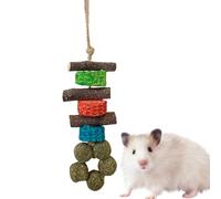 Jouets à mâcher pour hamster - Bâtons de dentition en bois sains, kit d'exercice molaire animal | Accessoires drôles pour rongeurs d'animaux de compagnie avec scénario de vie interactif pour furet