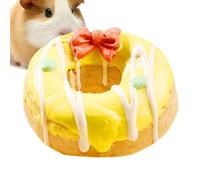 Jouets À Mâcher Pour Lapin - 3,15 Pouces Naturel | À Mâcher Pour Hamster En Forme De Beignet | Lapin À Mâccher | Jouet En Cage | Les Biscuits Aux Légumes Faits À La Main Favorisent Des Dents Saines Et