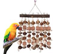 Jouets À Mâcher Pour Oiseaux | Jeux De Mastication En Bois Naturels Et Interactifs | Petits Jouets Aviaires - Destiné Aux Calopsittes Conures Poules Pour Aire De Jeux Intérieur Extérieur Patio Cour Ba