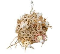 Jouets à mâcher pour oiseaux - Jouets pour oiseaux en maïs | Jouets tissés pour oiseaux | Jouets naturels pour oiseaux | Jouets décoratifs pour perroquets | Jouets à mâcher pour oiseaux