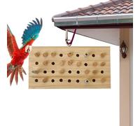 Jouets à mâcher pour oiseaux - Phoenix noir - Jouet à mâcher pour petits perroquets | Puzzle d'entraînement à suspendre pour perroquet | Jouet en bois massif pour le divertissement, l'entraînement des