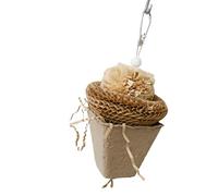 Jouets à mâcher pour perroquet - Enrichissement de déchiquetage de papier, jouets suspendus en cage | Jouets d'activités de recherche de nourriture naturels, exercices de bec d'oiseau, destructibles