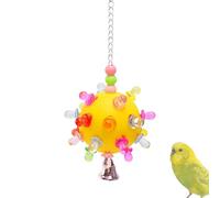 Jouets à mâcher pour perroquet - Jouet à mâcher motif planète | Accessoires de cage d'ennui pour soulager l'ennui avec balle d'entraînement avec clochette pour gris africain