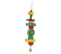 Jouets à mâcher pour perroquets - Jouet pour perroquets - Jouets pour Cages à Oiseaux - Colorful Toys Jouets à mâcher avec Cloche pour Oiseaux Gris Africain, Conure, cacatoès, aras