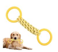 Jouets à mâcher robustes pour chiens | Jouet à tirer pour chien robuste et interactif avec 2 poignées | Jouet en corde à nœud pour chien, jouet interactif à mâcher pour chien pour tirer la guerre des