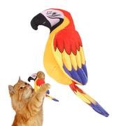 Jouets À Mâchouiller Pour Chats - Jeux Interactifs En Peluche Pour Animaux Avec Son | Jouet Pour Chat Perroquet Gazouillant - Pour Jeu Entraînement Exercice Chasse Ennui Grattage Intérieur Extérieur S
