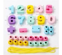 Jouets À Perles Numériques Pour L'éducation Précoce, Blocs De Construction À Fil Autour Des Perles, Cadeaux Pour Enfants, Sécurité De Haute Qualité