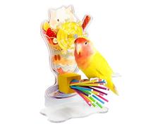 Jouets à perruche | Mât de swing de perroquet | Jouet interactif de parroot hochet de file d'attente | Accessoires à cage à oiseaux Exercice de mastication pour le gris africain, la conure, les calops