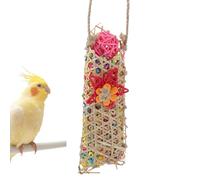 Jouets à picorer - Jouets en papier pour chiens de fourrage destructibles, corde cintre accessoires cage hamac en papier pour chiens