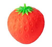 Jouets À Presser, 12,7 X 14,6 Cm Balle À Presser Aux Fraises Stimulation Sensorielle, Balle Anti-Stress Géante Réaliste,Mousse À Montée Lente, pour Femmes Hommes Enfant Adultes Maison