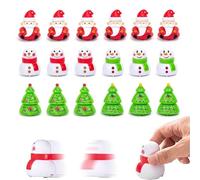 Jouets à Remonter Noël 18 PièCes, Jouets de NoëL à Remonter, Noël Wind Up Jouets, Jouets Mécaniques pour Noël, Bonhomme de Neige Renne Jouet pour Enfants Secret Santa Party Sac Cadeau pour Noël