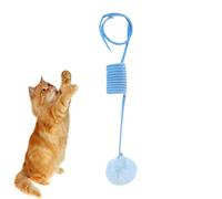Jouets à ressort pour chat, jouets d'enrichissement pour chats d'intérieur,Jouet interactif à ficelle pour chat, boule suspendue pour chat - Jouets de balle Teaser pour chat, jouets d'exercice légers
