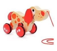 Jouets à tirer en bois pour voiture pour chien de 1 an pour jouets pour tout-petits rouge Rouge G