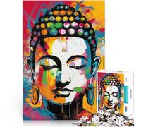 Jouets addictifs pour Le défi de l'intelligence cérébrale Icône Pop Buddha Puzzle Adulte 1000 pièces 50x75cm Super Cadeau Convient aux Personnes de Plus de 14 Ans