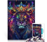 Jouets addictifs pour Le défi de l'intelligence cérébrale Lion sacré Puzzle 1000 pièces pour Adultes 50x75cm Jeu de défi Unique Convient aux 14 Ans et Plus
