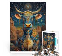 Jouets addictifs pour Le défi de l'intelligence cérébrale Vache colorée Puzzle 1000 pièces pour Adultes 50x75cm Super Cadeau pour Les Personnes de 14 Ans et Plus