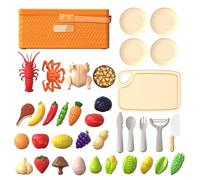 Jouets Alimentaires de Simulation à Découper pour les | Apprentissage Préscolaire avec Panier,Accessoires de Cuisine pour Jeu d'Imitation Alimentaire,pour Crèche Garderie Maison Activité Préscolaire A
