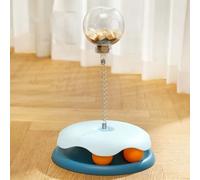 Jouets alimentaires pour chat, jouets interactifs pour chat, chats d'intérieur, doubles pistes sphériques et balles de thérapie à ressort pour chat, jouets automatiques pour chat, jouets de thérapie