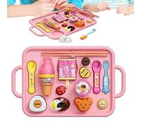 Jouets Alimentaires pour : Ensemble de Desserts de Simulation en Plusieurs pièces, Fournitures de Cuisine pour , activité d'apprentissage Imaginative | Préscolaire Maternelle Maternelle