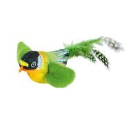 Jouets amusants pour oiseaux volants chassant les ailes battantes oiseau moineau taquineur jouet chaton simulation d'oiseau hurlant interactif t ailes ennuyées automatiques jouets interactifs