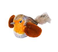 Jouets amusants pour oiseaux volants chassant les ailes battantes oiseau moineau taquineur jouet chaton simulation d'oiseau hurlant interactif t ailes ennuyées automatiques jouets interactifs