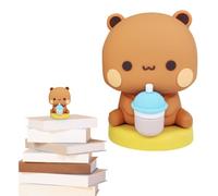 Jouets Animaux Ours Mignons - Figurine D'anime Mini Ours Jouet Bande Dessinée À Collectionner | Ornements Tendance Mignons, Décorations De Gâteau Miniatures De Jardin Faites À La Main | Idéal Pour Les
