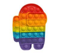 Jouets Anti-Stress Arc-En-Ciel, Bulle Anti-Stress, Pour Garçons Et Filles, Décompression Simple, Pour Soulager L'Autisme