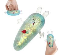 Jouets Anti-Stress - Lent Fluide, 9,5 x 8,5 x 4,5 cm, Doux et sensoriel pour se concentrer en alle à Presser la Carotte avec Jeu Relaxant, Bureau, Jouet de soulagement Amusant pour enf