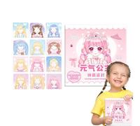 Jouets autocollants faits à la main, autocollants princesse pour - Autocollants de maquillage princesse pour | Accessoiriser les cahiers et journaux pour pour la maison et la maternelle