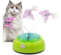 Jouets automatiques pour chats interactifs, jouet automatique interactif pour chats - Baguette automatique de jouet pour chat d'intérieur - Jouet pour chat qui se déplace au hasard avec piles, jouet