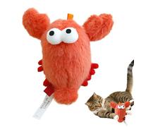 Jouets avec chat pour chats - 5,12 x 3,15 x 1,57 pouces dents pour animaux de compagnie de crabe, jouets pour mordre les chats aux fruits de mer farcis, fruits de mer farcis pour jouer en solo