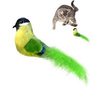 Jouets avec herbe à chat pour chat, herbe à chat - Jouets de dentition en peluche en forme d'oiseau - Fournitures relaxantes en papier hochet, ju