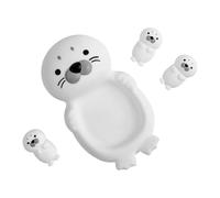 Jouets Bain - Forme Phoque Mignon Sûr Doux Divertissement Flottant | Set Bain Aventure Famille | pour Baignade Lavage Douche Piscine Intérieure Toilettes Buanderie Maison Intérieur
