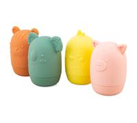Jouets Bain Silicone Animaux Ludi'eau Orange TU