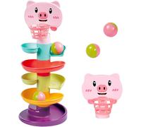 Jouets Bébé 1 An Circuit De Billes Jouet Enfant 1 2 3 An Jouets Éducatifs 5 Couches Puzzle Piggy Pour Garçons Et Filles 6-26 Mois Rampe D'activité Avec Balle Cadeau Anniversaire Noel