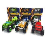 Jouets - Blaze Monster Machines - Lot de 6 Scooters - Plastique ABS - Pour enfants à partir de 3 ans - Mixte