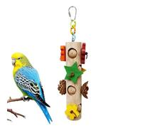 Jouets Bois pour calopsitte, Accessoires de déchirement, Blocs Bois pour Perroquet, Escalade, Jeux, enrichissement, aras, inséparables, Conures, pinsons