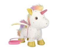 Jouets cadeau licorne pour filles de 4 à 6 ans, peluche licorne interactive lumineuse qui marche, laisse avec télécommande, peluche électronique avec lumières, rythmes musicaux et ailes mobiles