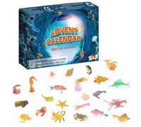 Jouets Calendrier De L'avent, Compte À Rebours De Noël, 2021 Animaux Marins, 24 Pièces Différentes, Boîte Aveugle