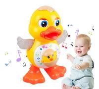 Jouets Canard pour - Jouet Canard Musical - Animal Chantant Cartoon avec Lumière LED Alimenté par Piles pour Poussette, Exploration du Sol, Siège Auto, Apprentissage, Chambre d'Enfant, Voyage