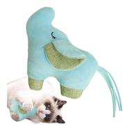 Jouets Catnip - Jouet pour chat - Jouet pour chat - Jouet en dentition | Rinkle Sound Cat Joue à des jeux de dentition | Fournitures pour animaux de compagnie Teaser éléphant Peluche pour chaton